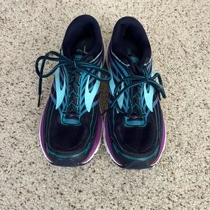 Brooks Glycerin 15 Super DNA Running Shoe Women’s Size 10.5, Blue and Purple